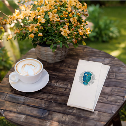 Mandala Baykuş Desenli Baskılı Peçete – 33x33 cm, Çift Katlı, 20’li Paket