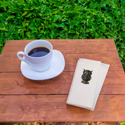 Gece Baykuşu Mandala Tasarımlı Özel Baskı Peçete – 20’li Şık Sofra Peçetesi (33x33 cm)