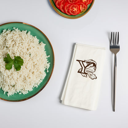 Y Monogram Harfli Desenli Baskılı Peçete – 20’li | 33x33 cm Çift Katlı, Şık Garson Katlama