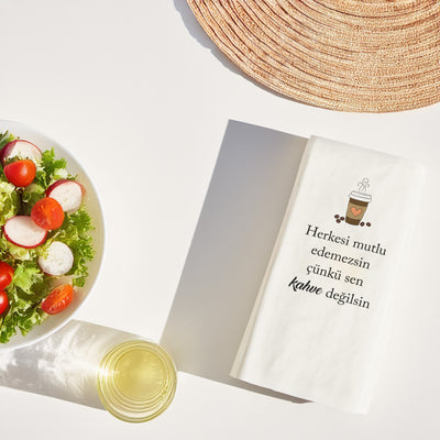 Kahve Temalı Mizahi Baskılı Peçete – Coffee Lover Tasarım Peçete 20’li, 33x33 cm