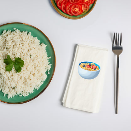 Granola Bowl Temalı Baskılı Peçete – 33x33cm Çift Katlı, 20’li Paket | Fit Kahvaltı & Healthy Snack Sunum Peçetesi