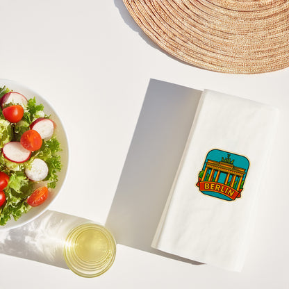 Berlin Şehir Desenli Baskılı Peçete | Brandenburg Kapısı Temalı Sofra Peçetesi