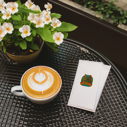 Amsterdam Şehir Desenli Baskılı Peçete | Kanal Evleri Temalı Sofra Peçetesi