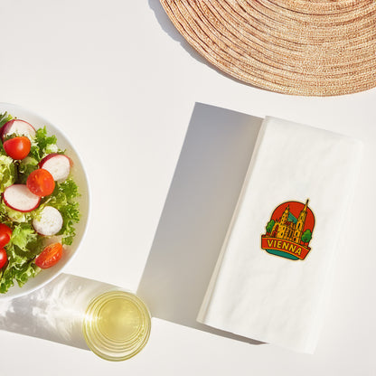 Vienna Şehir Desenli Baskılı Peçete | Viyana Katedrali Temalı Sofra Peçetesi