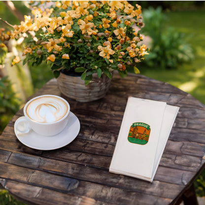 Prague Şehir Desenli Baskılı Peçete | Charles Köprüsü Temalı Sofra Peçetesi