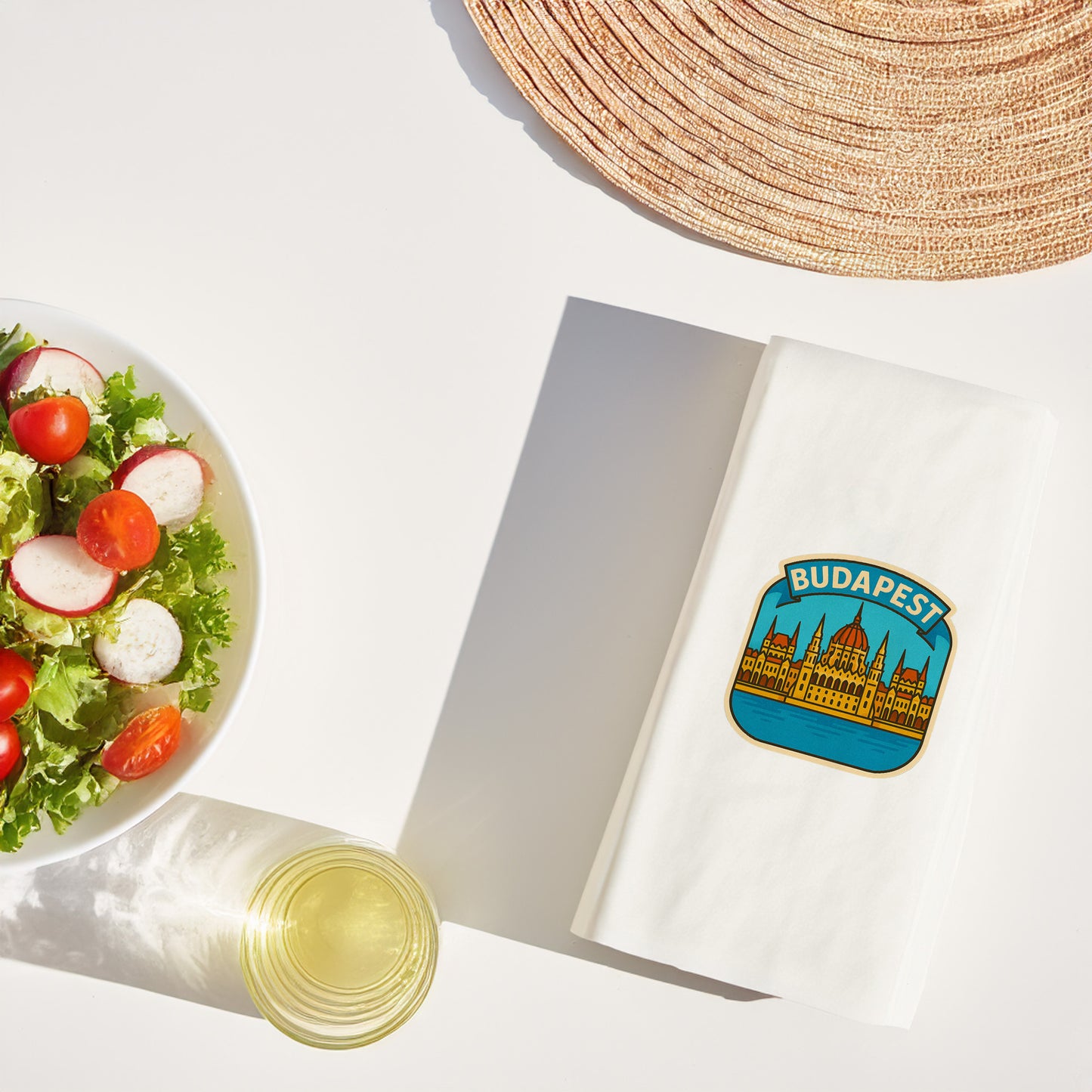 Budapest Şehir Desenli Baskılı Peçete | Budapeşte Parlamento Temalı Sofra Peçetesi