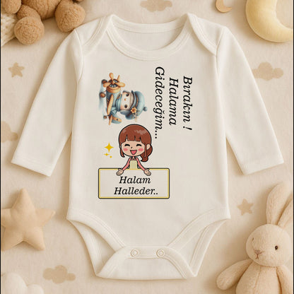 Kişiye Özel Bebek Zıbını – Halam Halleder Tasarım | 1–36 Ay