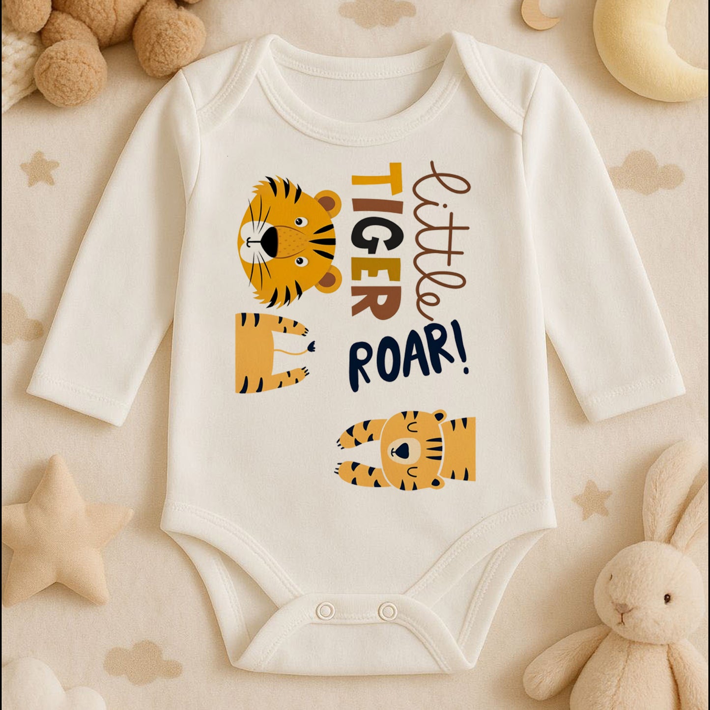 Kişiye Özel Bebek Zıbını – Little Tiger ROAR! | 1–36 Ay