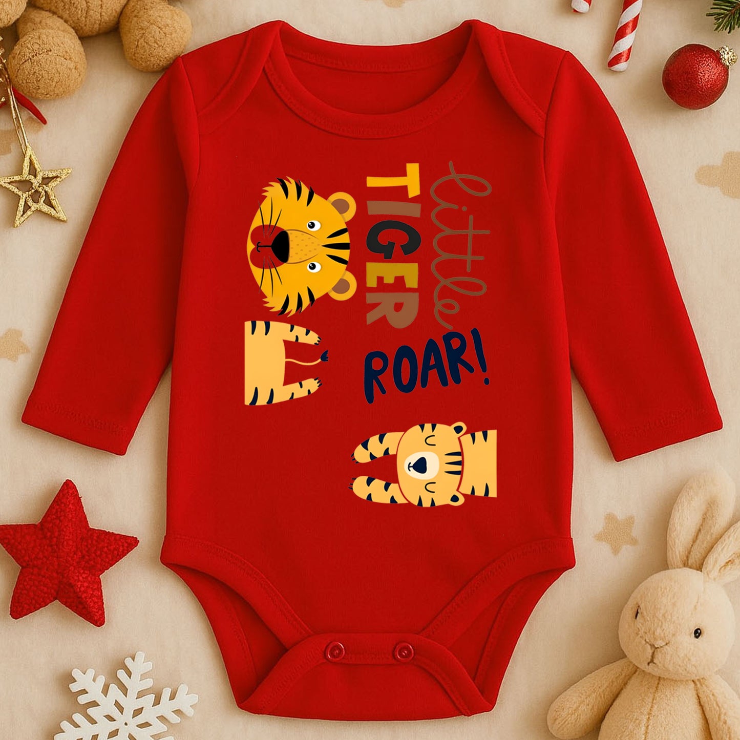 Kişiye Özel Bebek Zıbını – Little Tiger ROAR! | 1–36 Ay