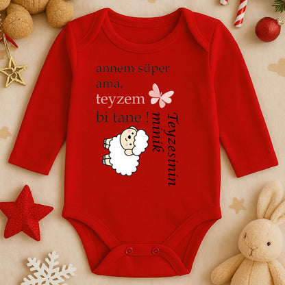 Kişiye Özel Bebek Zıbını – Teyzem Bi Tane Tasarım | 1–36 Ay