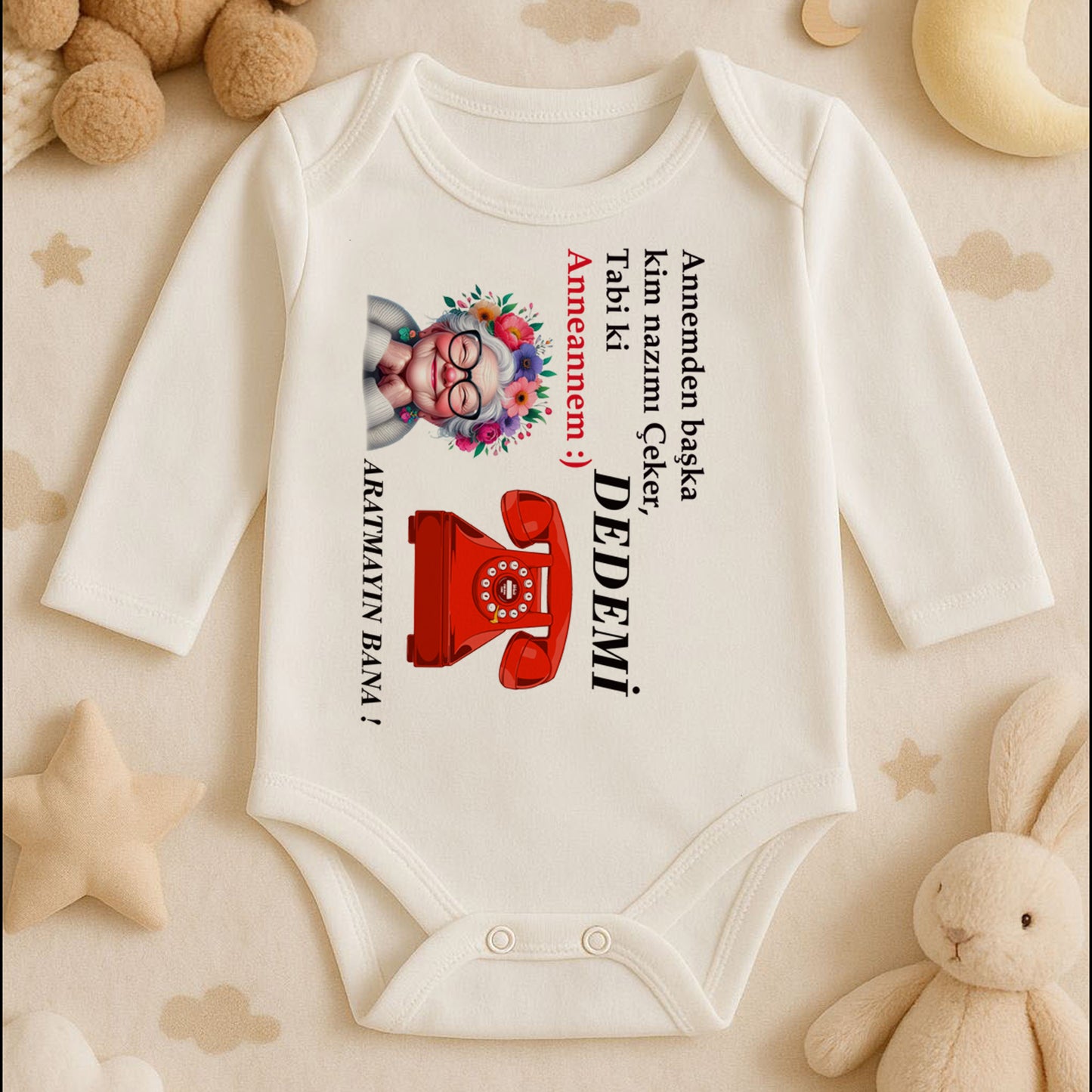 Kişiye Özel Bebek Zıbını – Anneannem Nazımı Çeker Tasarım | 1–36 Ay