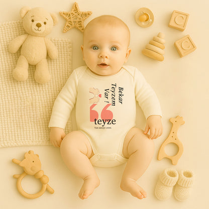 Kişiye Özel Bebek Zıbını – Teyze Yan Sanayi Anne Tasarım | 1–36 Ay