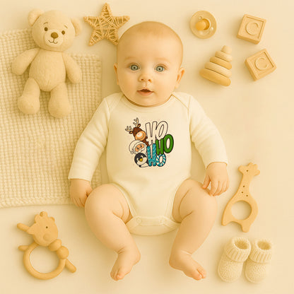 Kişiye Özel Bebek Zıbını – Ho Ho Ho Noel Tasarım | 1–36 Ay