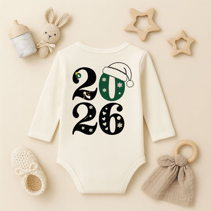 Kişiye Özel Bebek Zıbını – 2026 Yılbaşı Tasarımı | 1–36 Ay