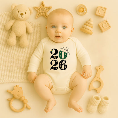 Kişiye Özel Bebek Zıbını – 2026 Yılbaşı Tasarımı | 1–36 Ay