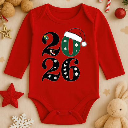 Kişiye Özel Bebek Zıbını – 2026 Yılbaşı Tasarımı | 1–36 Ay