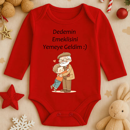 Canım Dedem Yazılı Bebek Zıbını – 1–36 Ay | Dede Temalı, Duygusal Hediye