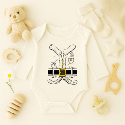 Halasının Minik Tavşanı Yazılı Bebek Zıbını – Tavşan Kulaklı Sevimli Tasarım | 1–36 Ay