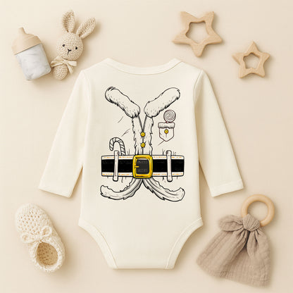 Halasının Minik Tavşanı Yazılı Bebek Zıbını – Tavşan Kulaklı Sevimli Tasarım | 1–36 Ay