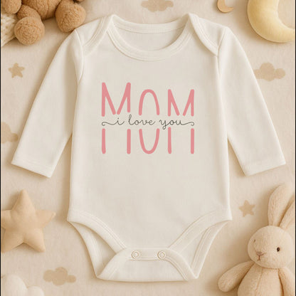 Mom To Be Baskılı Bebek Zıbını | Anne Adayı Temalı | 1–36 Ay