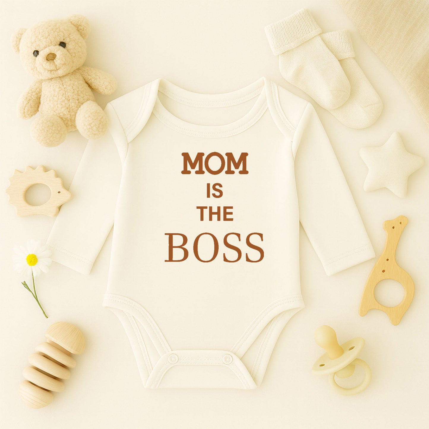 Mom Is The Boss Baskılı Tişört / Sweatshirt – Eğlenceli Anne Tasarımı