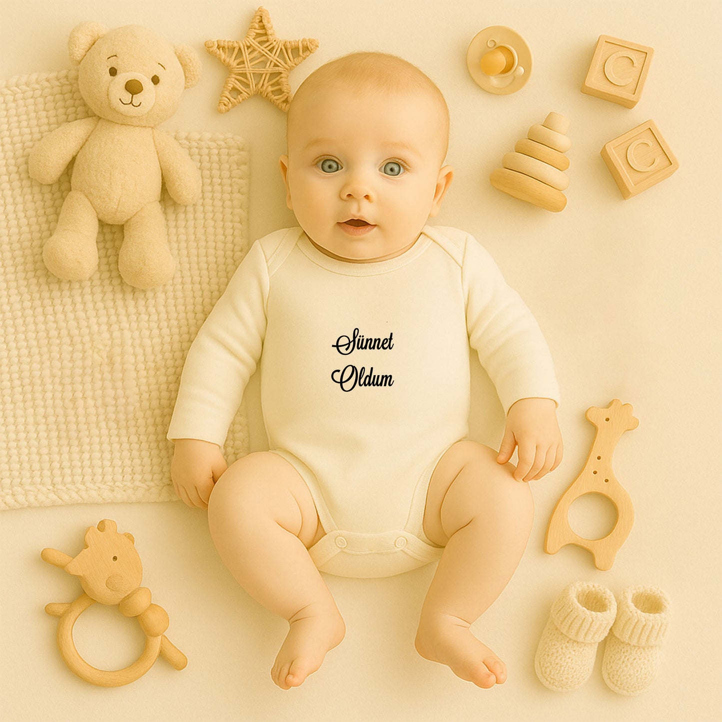 Minimal Siyah Tasarımlı Bebek Zıbını | 1–36 Ay, DTF Baskı, Hassas Cilt Uyumlu