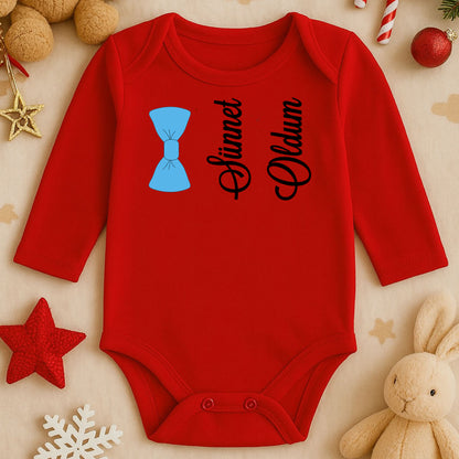 Papyon Tasarımlı Bebek Zıbını | 1–36 Ay, DTF Baskı, Hassas Cilt Uyumlu, Şık Stil