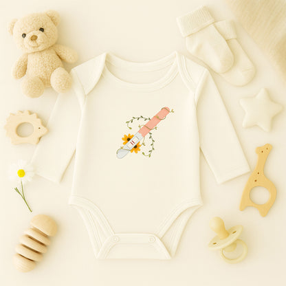 Hamilelik Müjdesi Temalı Bebek Zıbını | 1–36 Ay, DTF Baskı, Hassas Cilt Uyumlu, Özel Duyuru