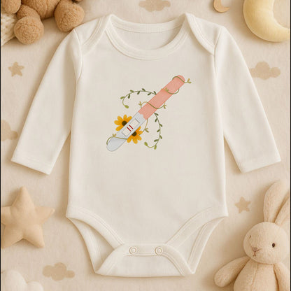 Hamilelik Müjdesi Temalı Bebek Zıbını | 1–36 Ay, DTF Baskı, Hassas Cilt Uyumlu, Özel Duyuru