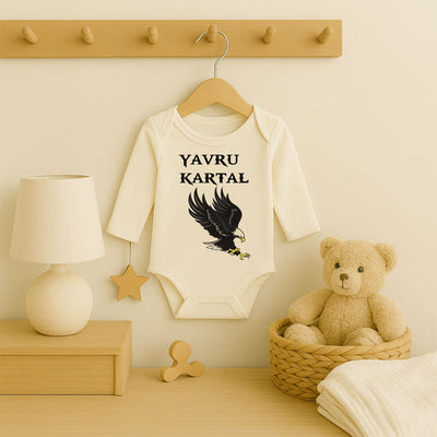 Kartal Desenli Bebek Zıbını | 1–36 Ay, DTF Baskı, Güçlü & Özgür Tasarım