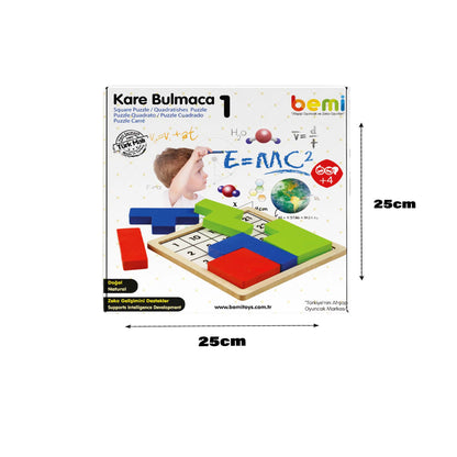Bemi Kare Bulmaca | Zeka, Dikkat ve Problem Çözme Eğitici Oyun