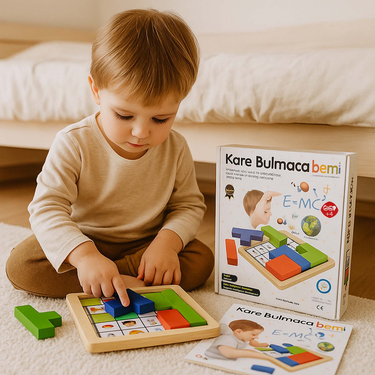 Bemi Kare Bulmaca | Zeka, Dikkat ve Problem Çözme Eğitici Oyun