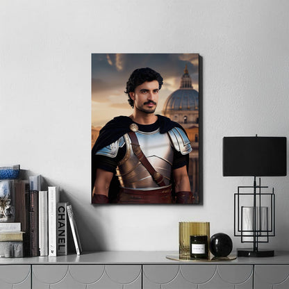 Kişiye Özel Antik Roma Karikatür Tasarımlı Cam Tablo | Yüksek Kaliteli UV Baskı