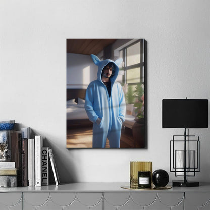 Kişiye Özel Pijama Partisi Karikatür Tasarımlı Cam Tablo | Eğlenceli ve Dayanıklı Dekor