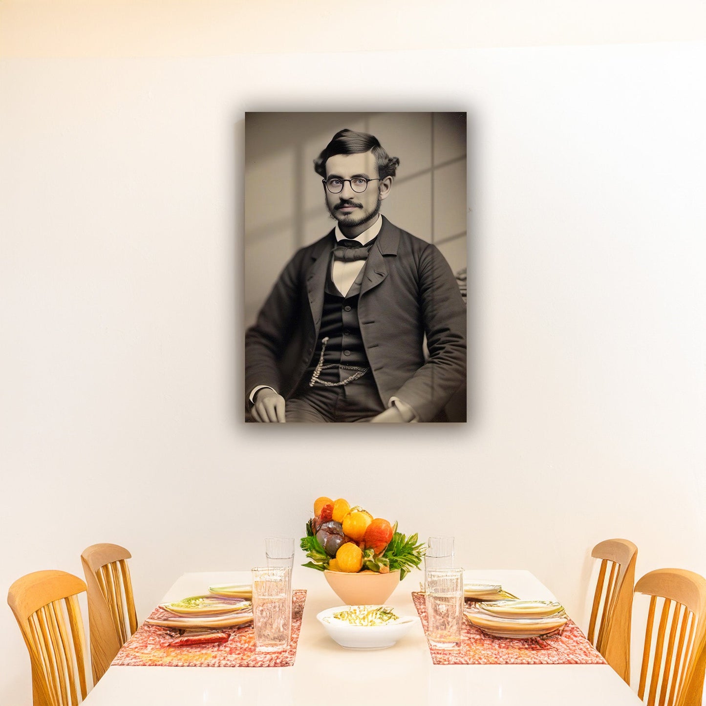 Kişiye Özel Nostalji Temalı Karikatür Cam Tablo | Geçmişin Eğlenceli Yansımaları