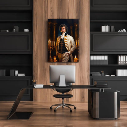 Kişiye Özel Nostalji Temalı Karikatür Cam Tablo | Geçmişin Eğlenceli Yansımaları