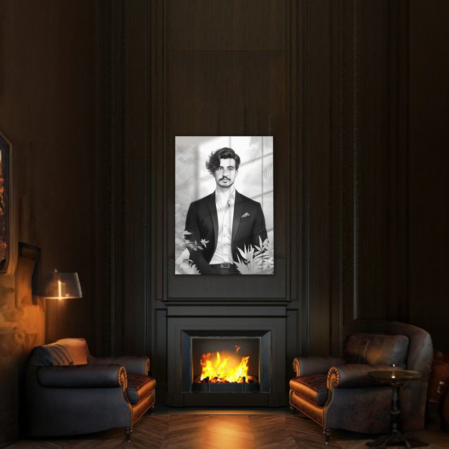 Kişiye Özel Karikatür Tasarımlı Cam Tablo | Benzersiz ve Dayanıklı Dekor