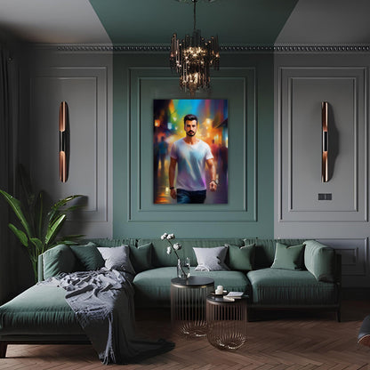 Kişiye Özel Karikatür Tasarımlı Cam Tablo | Benzersiz ve Dayanıklı Dekor