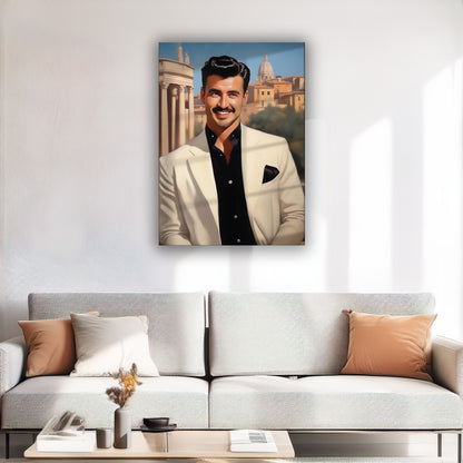 Kişiye Özel Roma Temalı Karikatür Cam Tablo | Tarihi ve Şık Dekorasyon