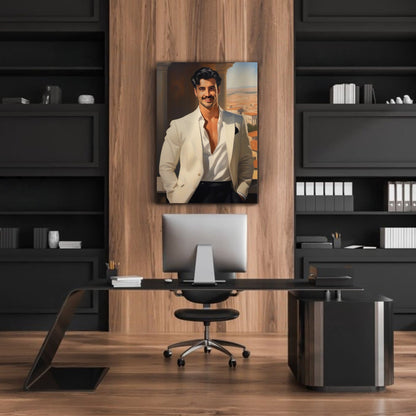 Kişiye Özel Roma Temalı Karikatür Cam Tablo | Tarihi ve Şık Dekorasyon