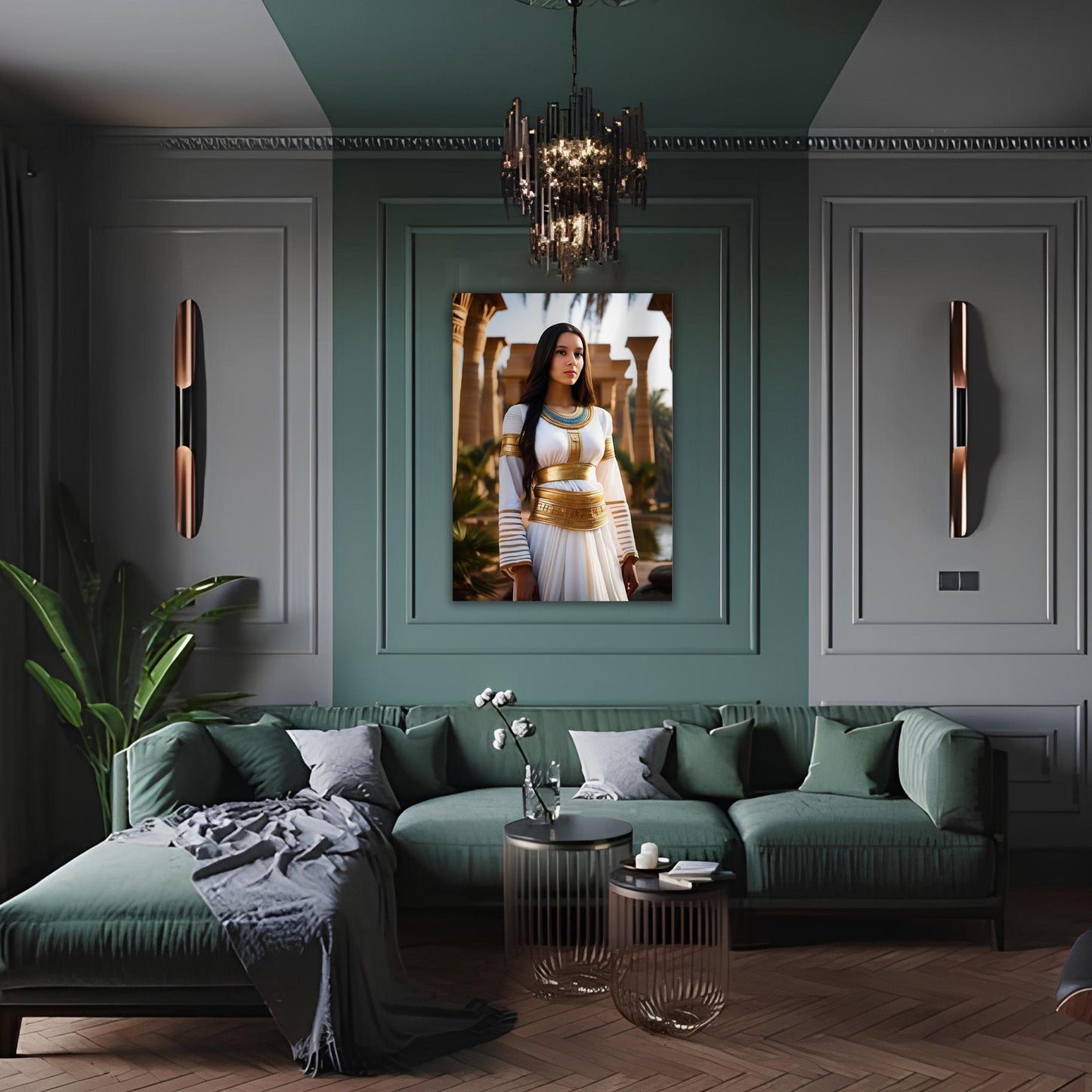 Kişiye Özel Antik Roma Karikatür Tasarımlı Cam Tablo | Yüksek Kaliteli UV Baskı