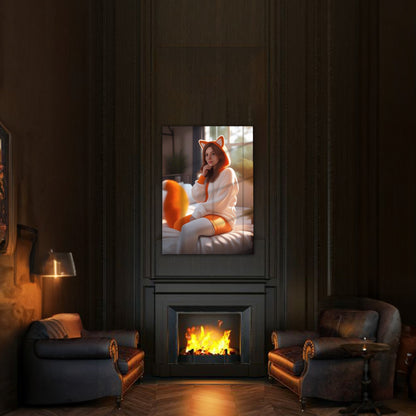 Kişiye Özel Pijama Partisi Karikatür Tasarımlı Cam Tablo | Eğlenceli ve Dayanıklı Dekor