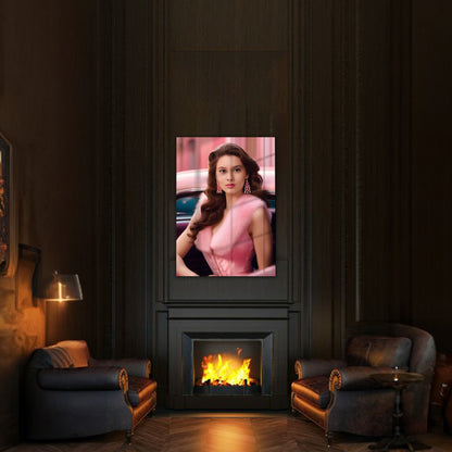 Kişiye Özel Zengin Temalı Karikatür Cam Tablo | Lüks ve Şık Dekorasyon