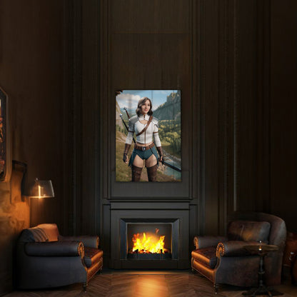 Kişiye Özel Oyun Temalı Karikatür Cam Tablo | Gamerlar İçin Özel Dekorasyon