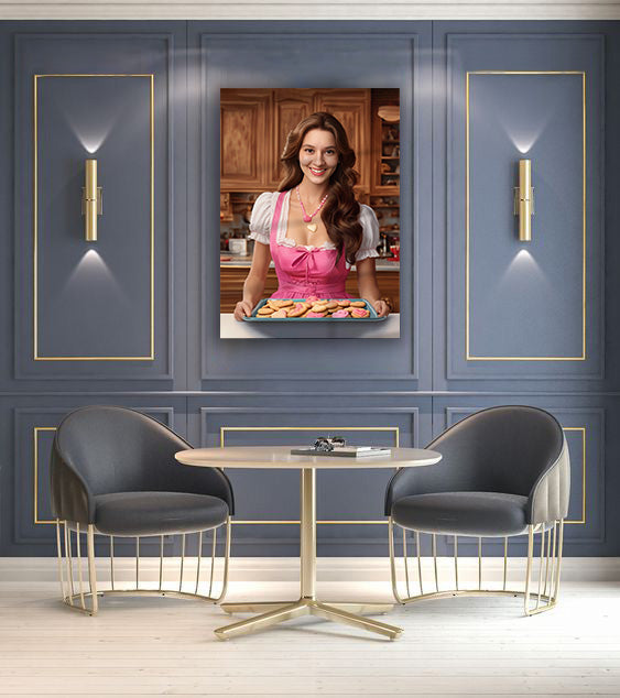 Kişiye Özel Romantik Temalı Karikatür Cam Tablo | Aşkınızı Yansıtan Dekor