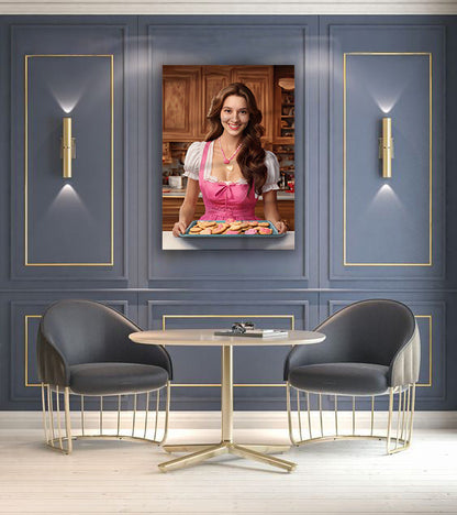 Kişiye Özel Romantik Temalı Karikatür Cam Tablo | Aşkınızı Yansıtan Dekor