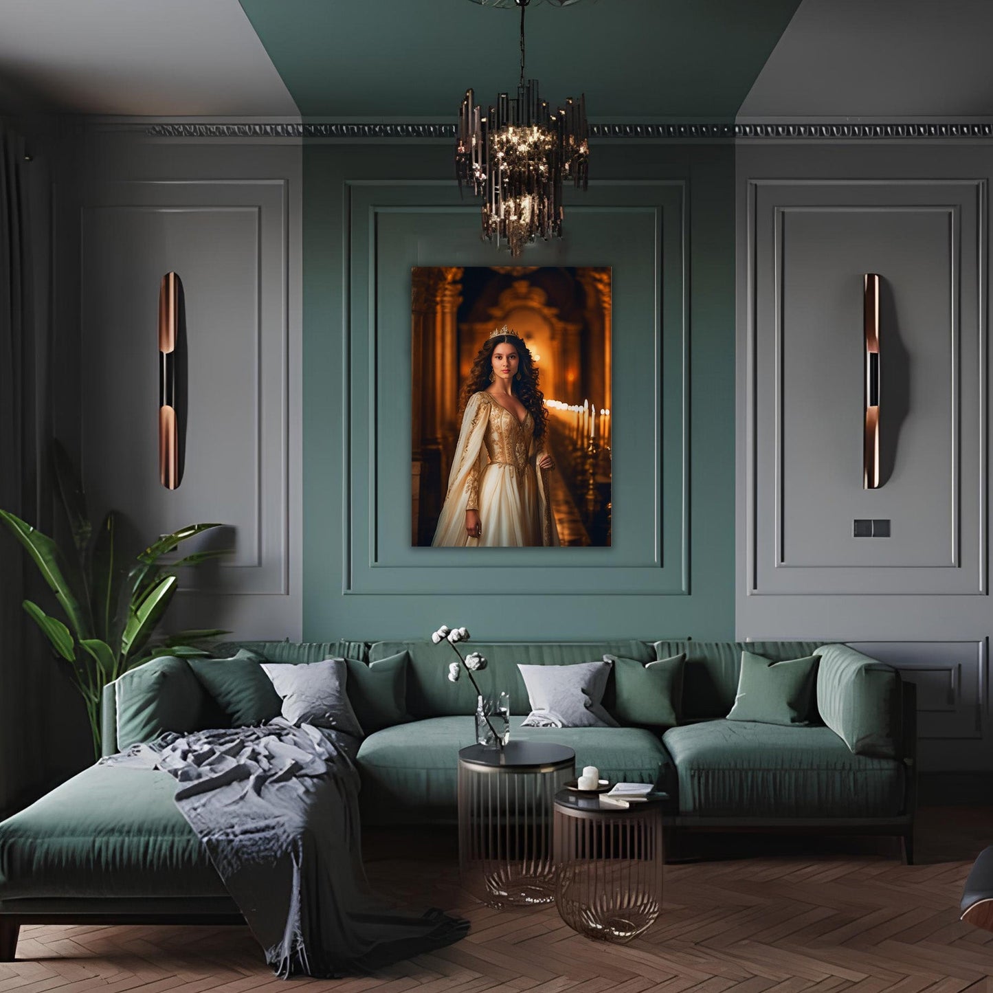 Kişiye Özel Nostalji Temalı Karikatür Cam Tablo | Geçmişin Eğlenceli Yansımaları