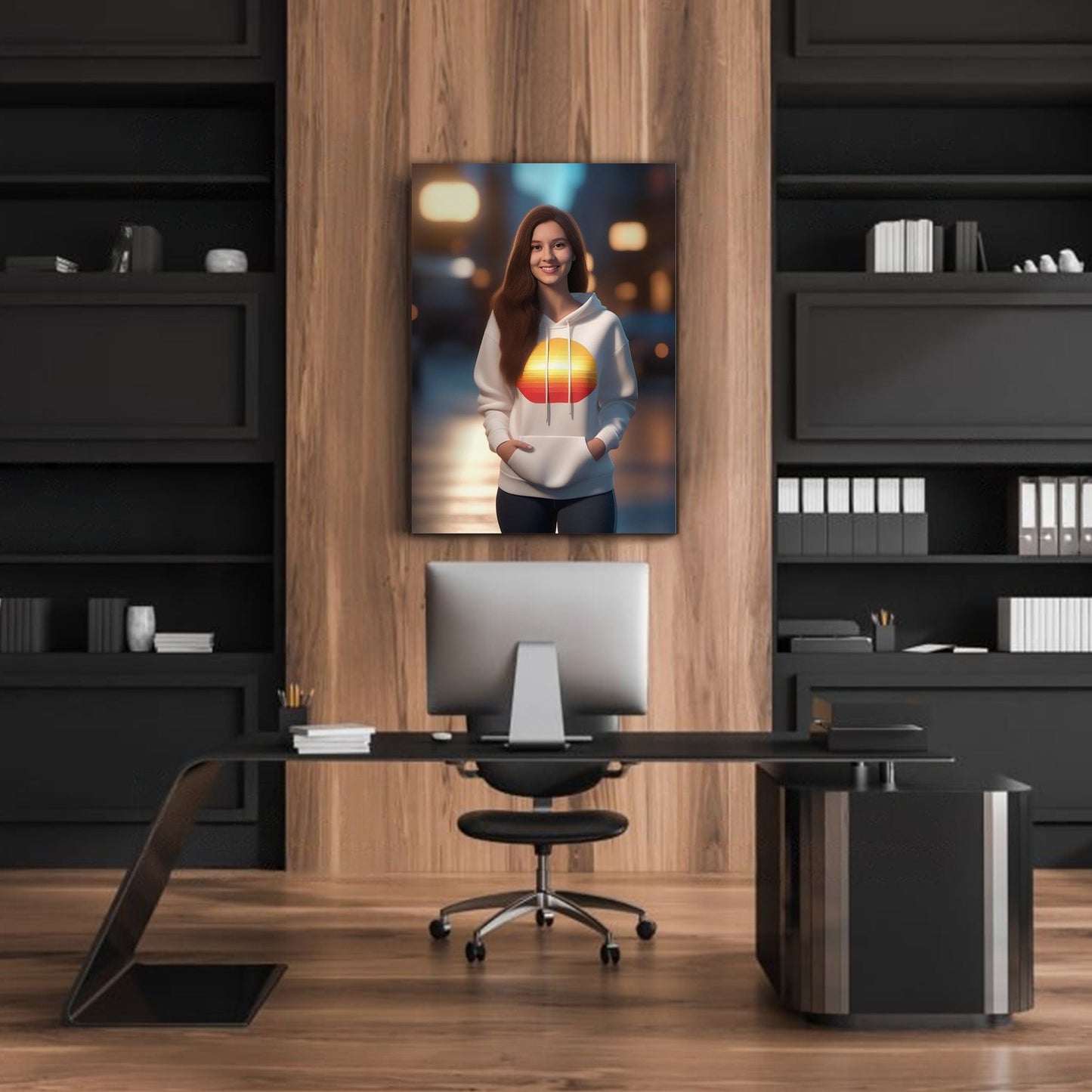 Kişiye Özel 3 Boyutlu Karikatür Cam Tablo | Derinlikli ve Şık Dekorasyon