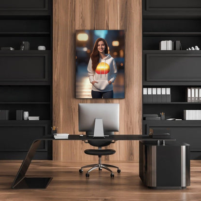 Kişiye Özel 3 Boyutlu Karikatür Cam Tablo | Derinlikli ve Şık Dekorasyon