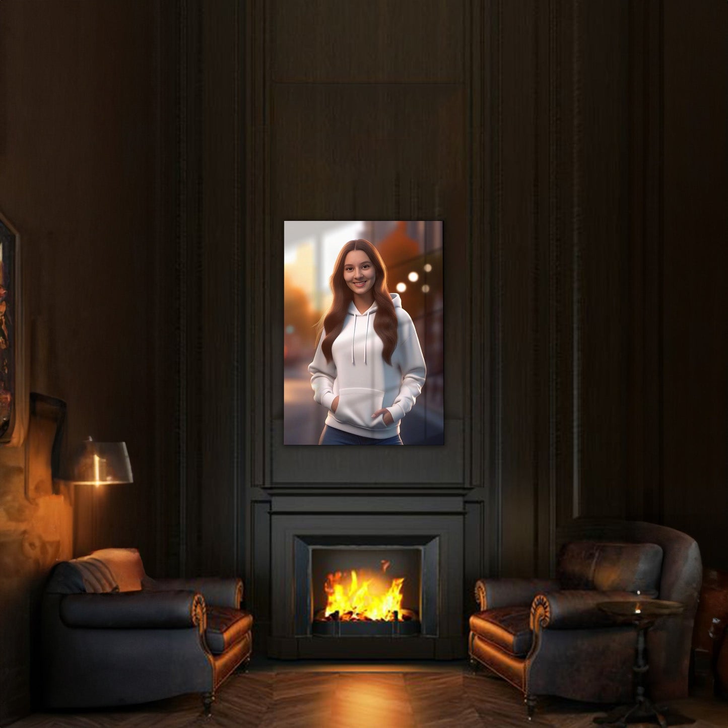 Kişiye Özel 3 Boyutlu Karikatür Cam Tablo | Derinlikli ve Şık Dekorasyon